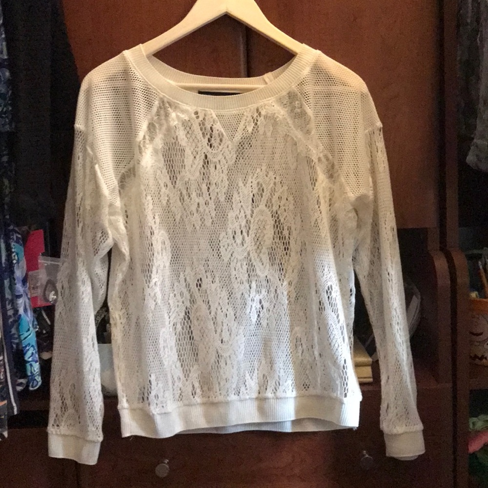 WHBM lace pullover
